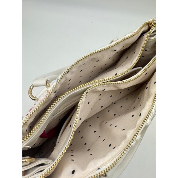 On 34th Robbinn tweed medium women's satchel crossbody bag - White Multi - Picture 8 of 13